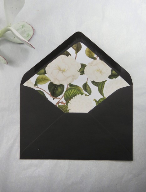 botanical whites envelope liner