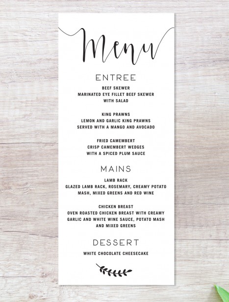 simply sublime black menu