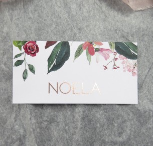 Bordeaux rose gold placecard