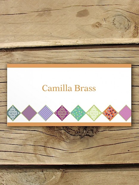 quilted placecard