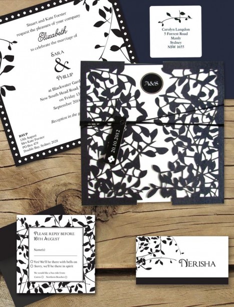 leafy affair black laser cut package