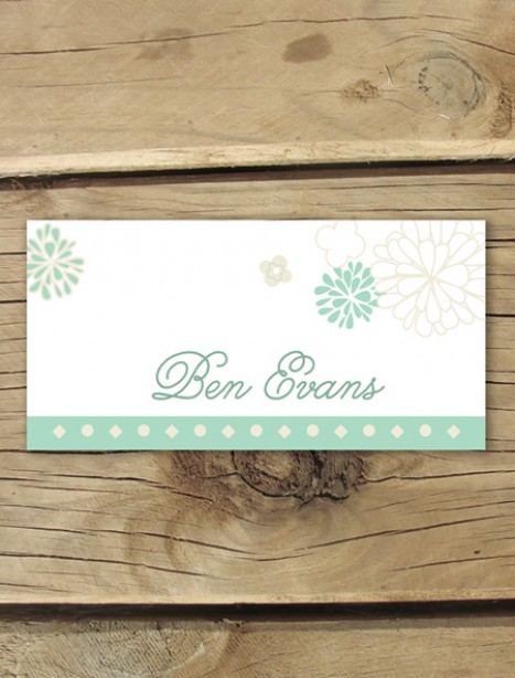 vintage lace laser cut placecard