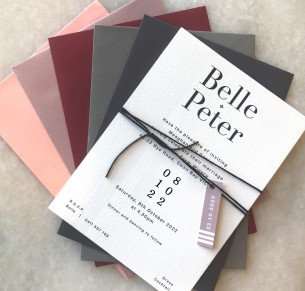 Belle cheaper flat card invitation