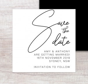 Berlin save the date wedding invitation