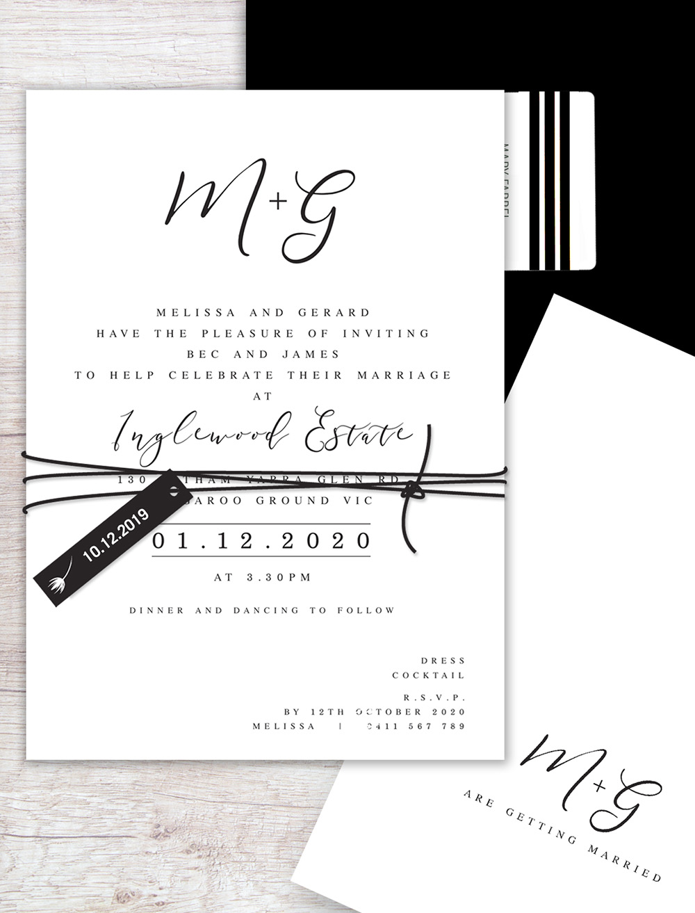 Bliss Flat Card Invitation Online Australia Lilykiss Wedding