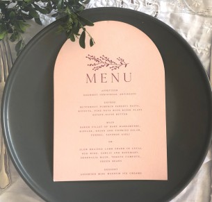 arch menu sage design