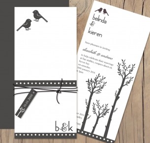 El amor bird invitation