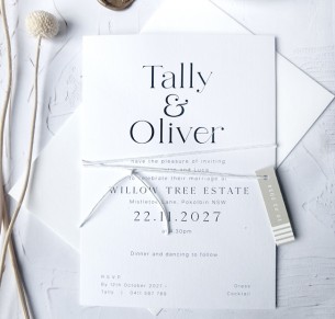 tally cheaper wedding invitation