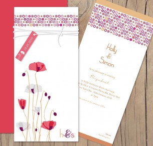 paper poppies invitation