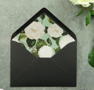botanical sage envelope liner