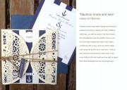 Nautical & nice wedding invitation