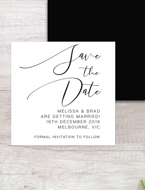oh so chic save the date