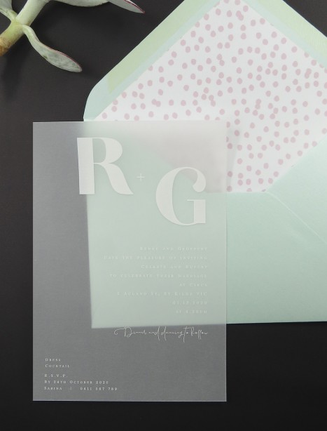 Vellum fusion invitation