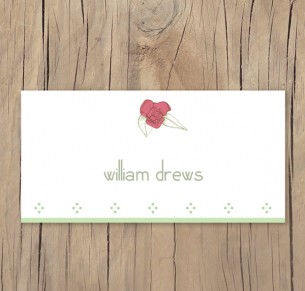 secret garden placecard