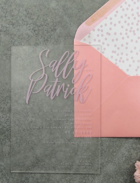 santa fe flat card invitation