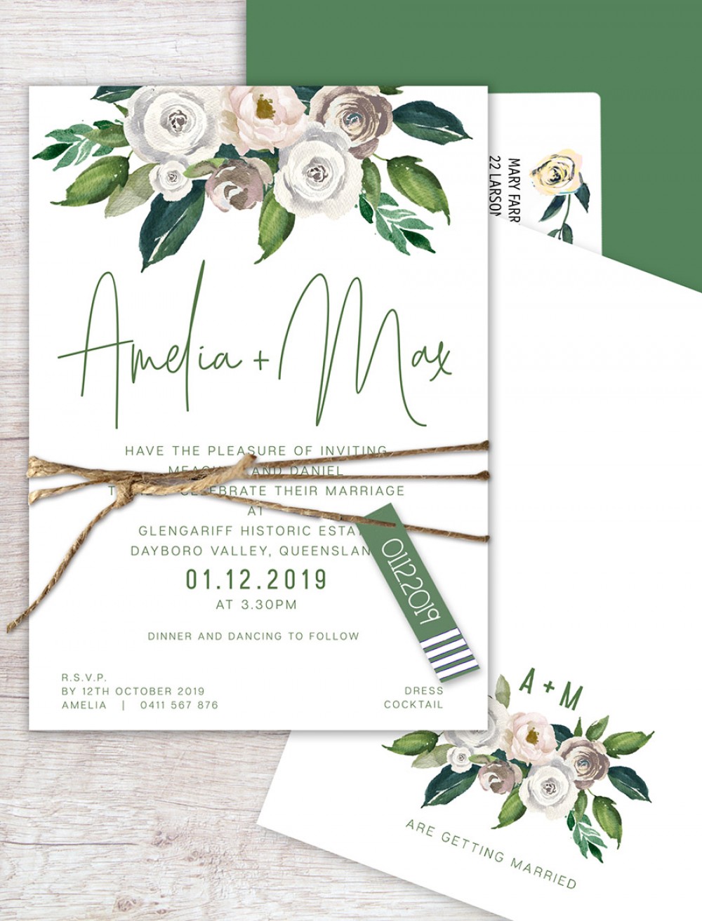Forever Flat Card Invitation Online Australia Lilykiss Wedding