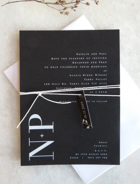 natalia white ink invitation