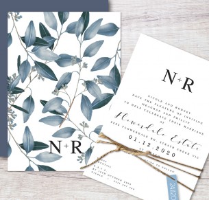 outdoor type flat card invitation