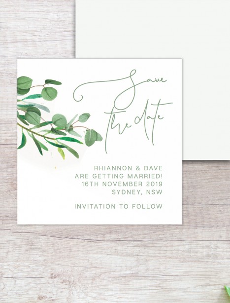 eucalypt fresh save the date