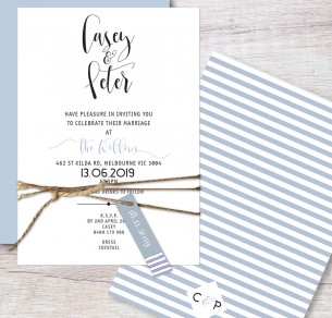 oklahoma flat card invitation