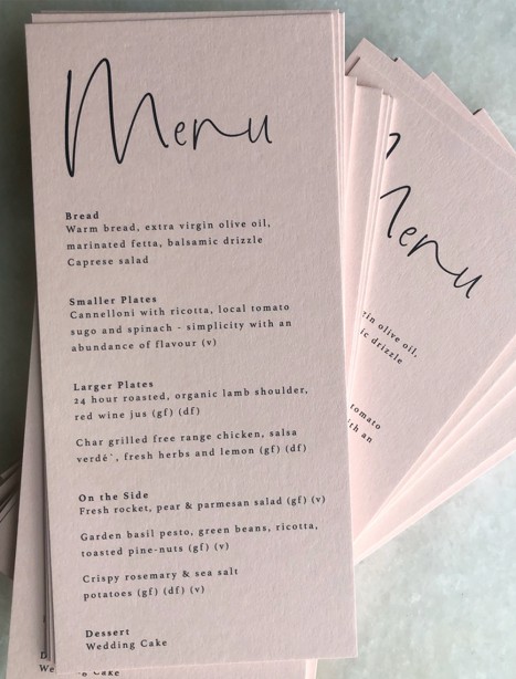  Blush menus the brad